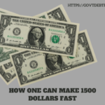How one can make 1500 dollars fast