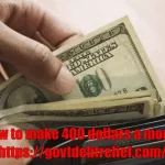How to make 400 dollars a month
