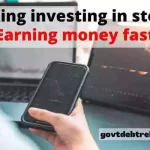 Investing in stocks earning money